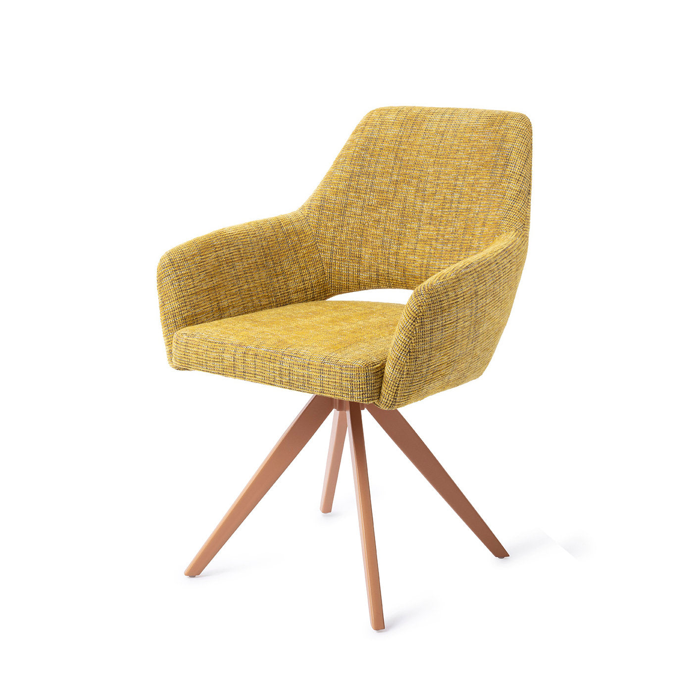 Yanai Dining Chair Lemon Lines Turn Peach