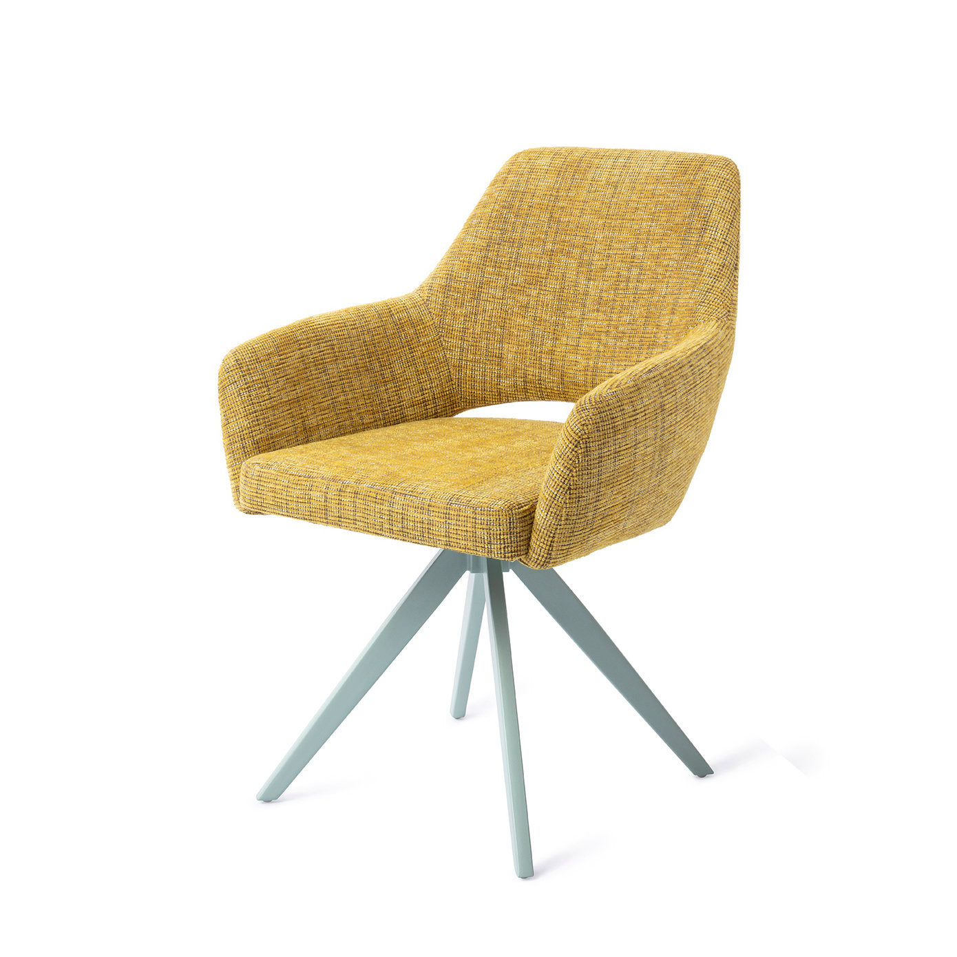 Yanai Dining Chair Lemon Lines Turn Mint