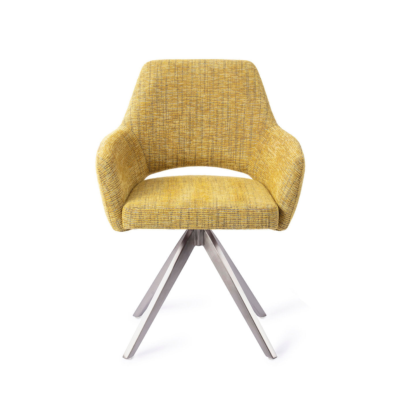Yanai Dining Chair Lemon Lines Turn Steel