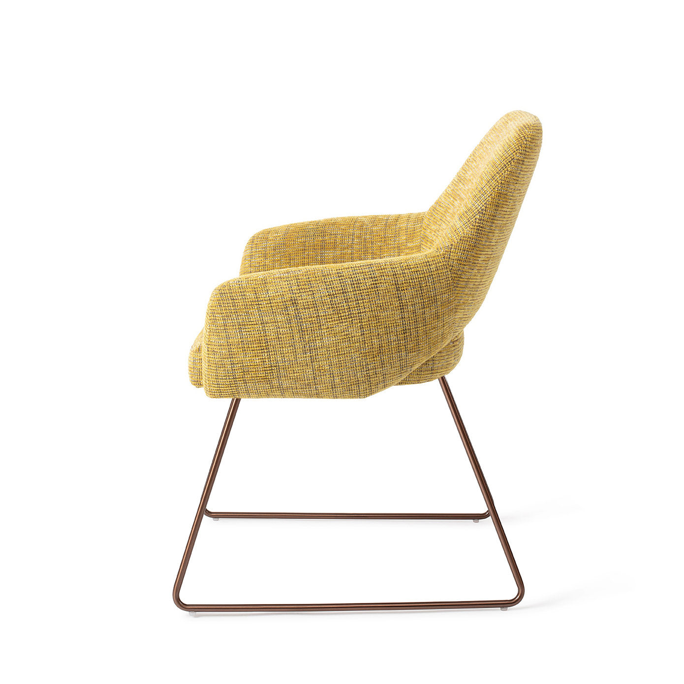Yanai Dining Chair Lemon Lines Slide Rose