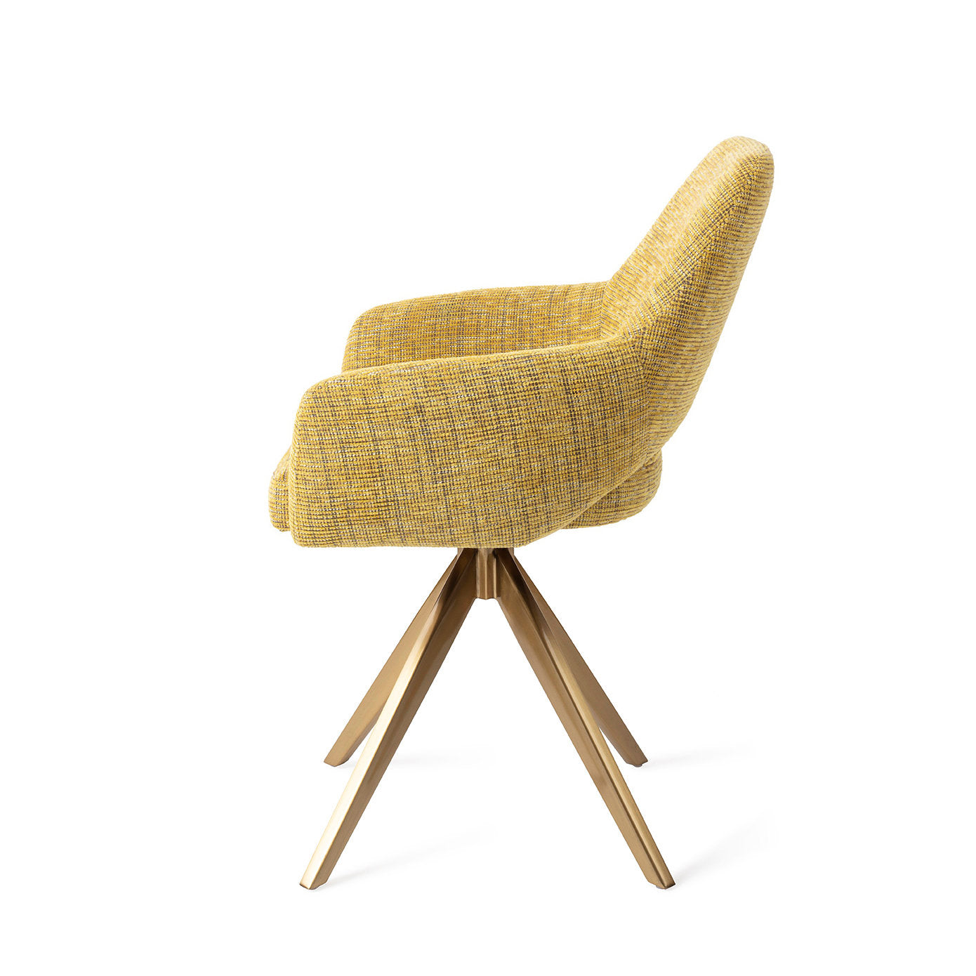 Yanai Dining Chair Lemon Lines Turn Gold