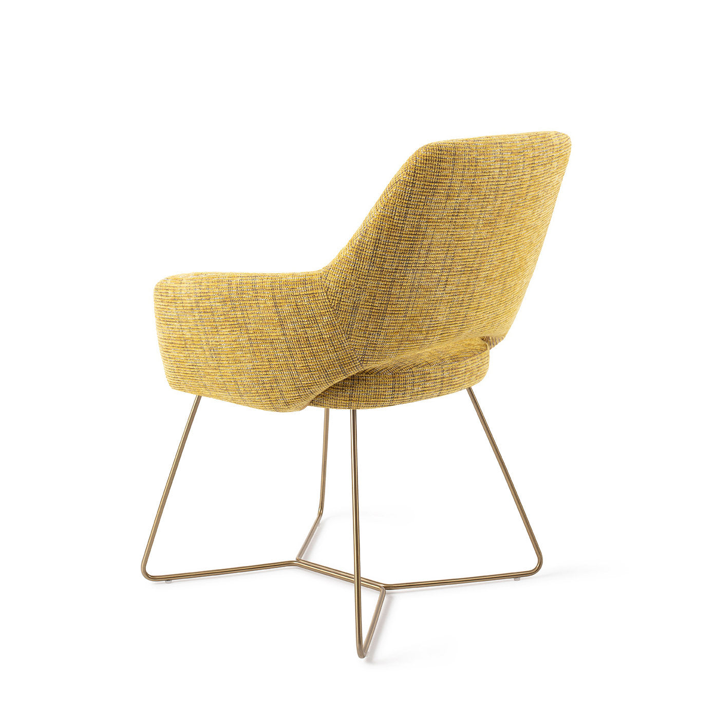 Yanai Dining Chair Lemon Lines Beehive Gold