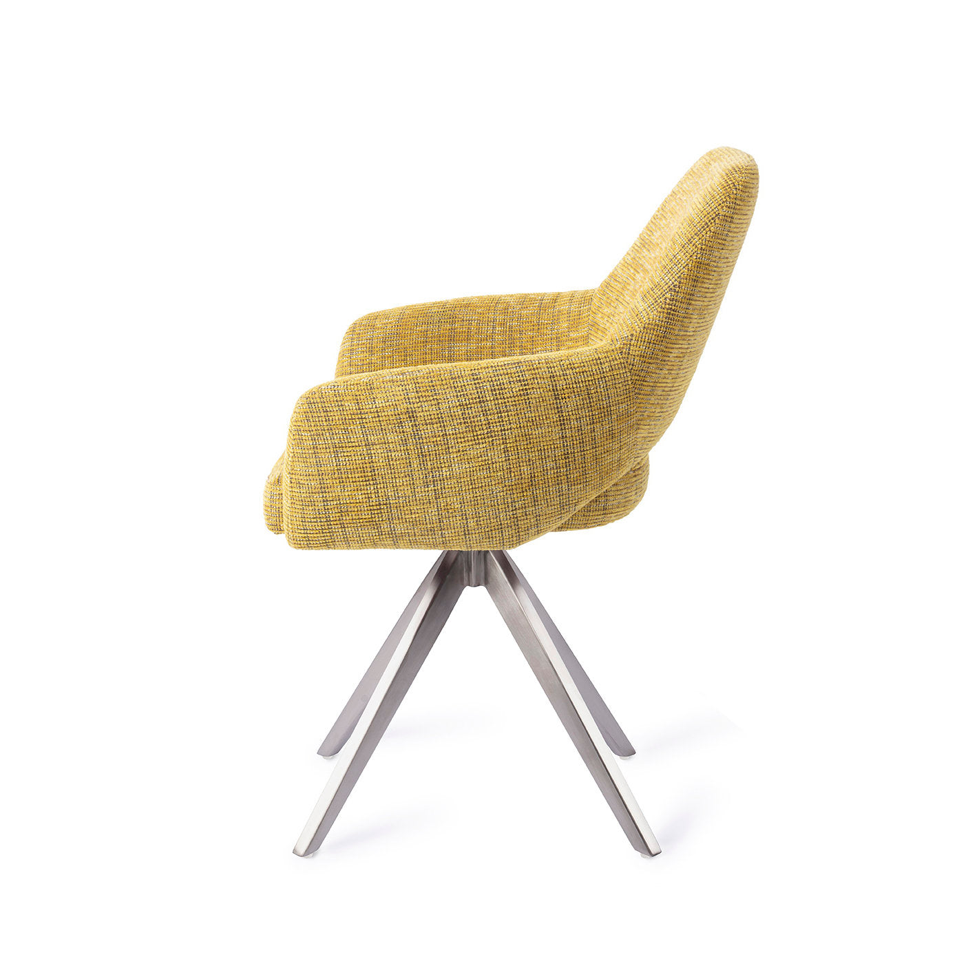 Yanai Dining Chair Lemon Lines Turn Steel