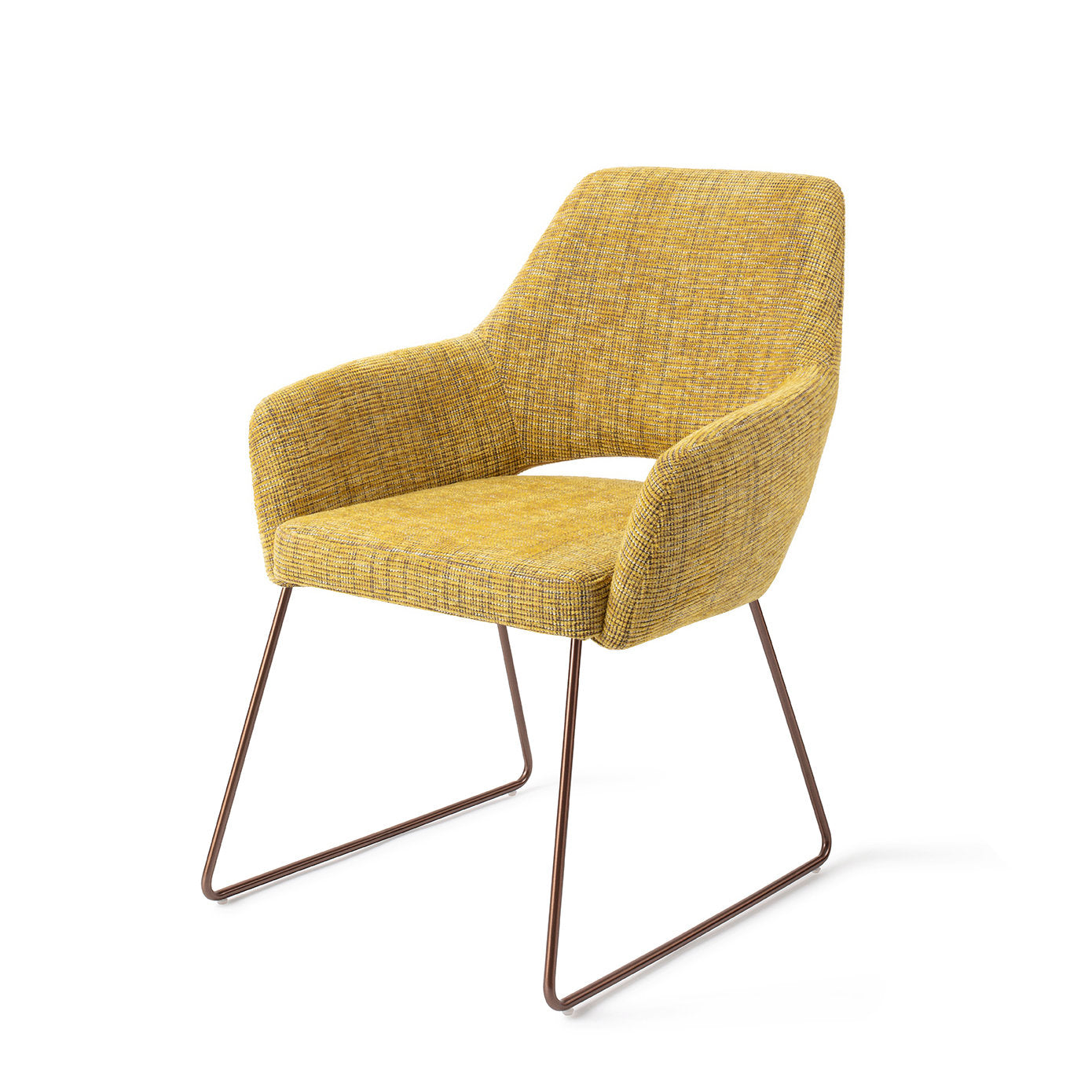 Yanai Dining Chair Lemon Lines Slide Rose