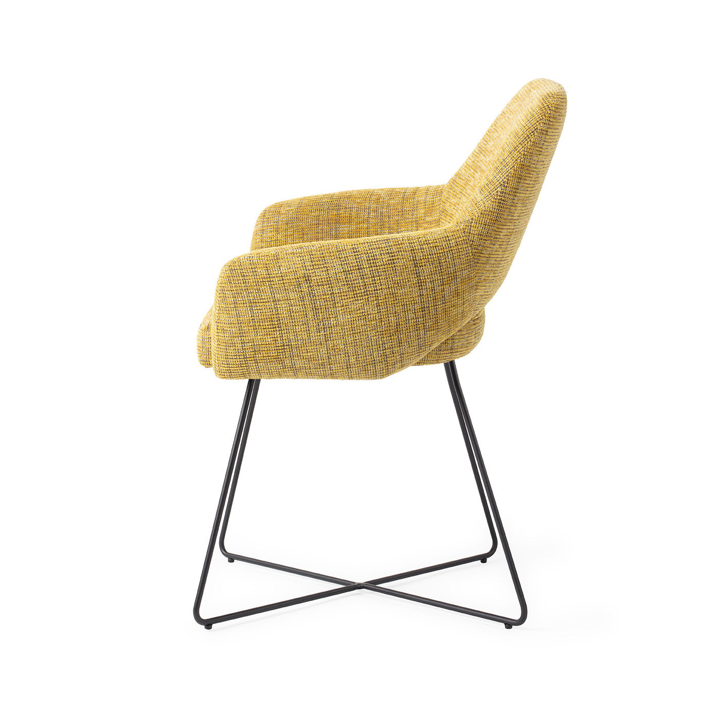 Yanai Dining Chair Lemon Lines Cross Black