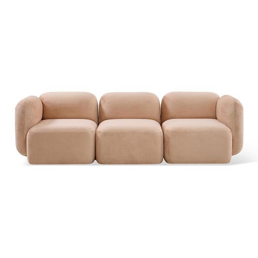 Yoshimi Sofa Pink Poise Corner L + Middle + Corner R