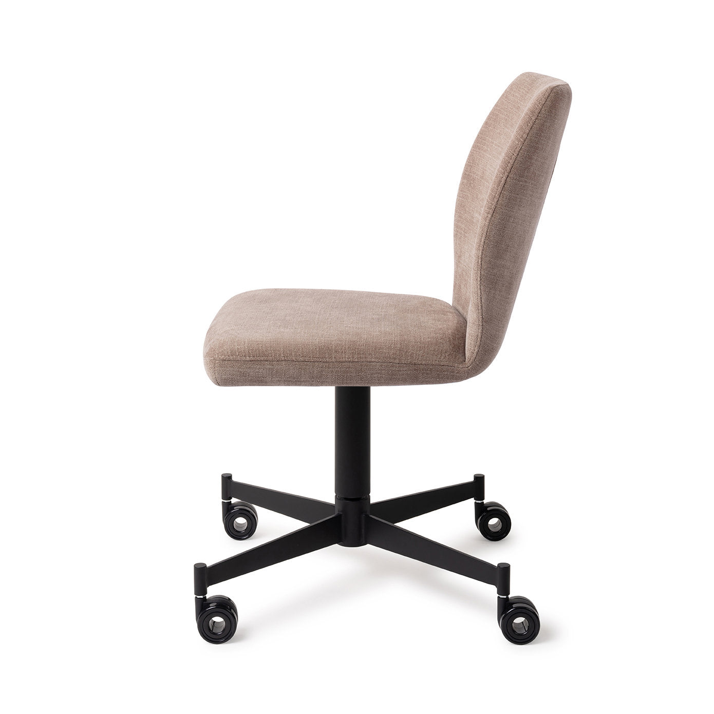 Ikata Dining Chair Mocha Mist Caster Black