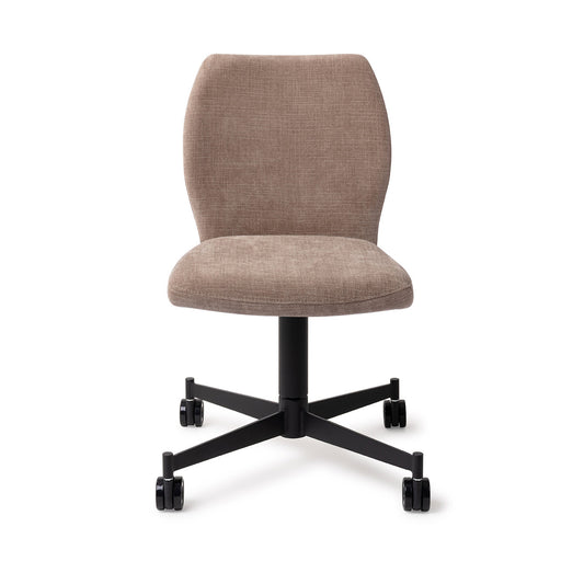 Ikata Dining Chair Mocha Mist Caster Black