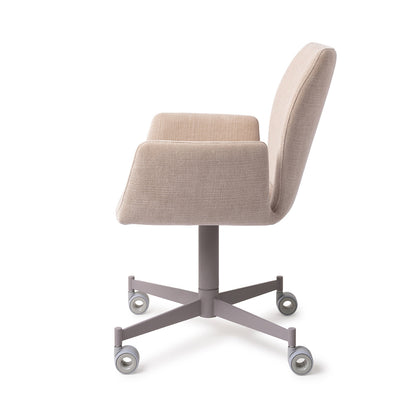 Misaki Dining Chair Sand Strand Caster Grey