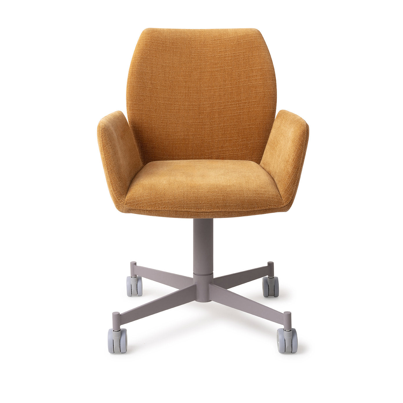 Misaki Dining Chair Honey Harvest Caster Grey