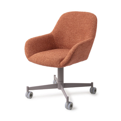 Kushi Dining Chair Amber Autumn Caster Grey