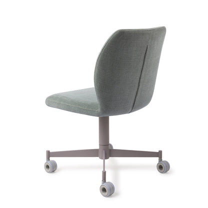 Ikata Dining Chair Breezy Blue Caster Grey