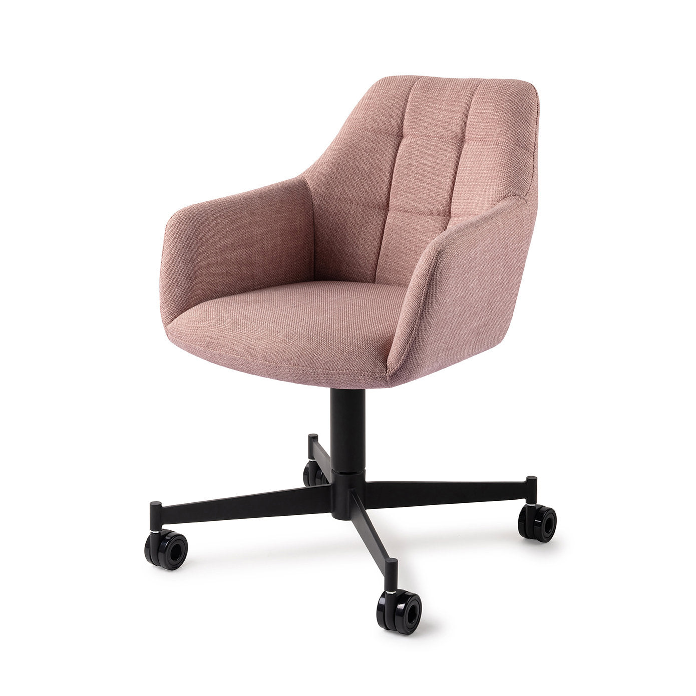 Noto Dining Chair Vintage Rose Caster Black