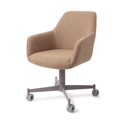 Hiroo Dining Chair Whisper Wheat Caster Grey