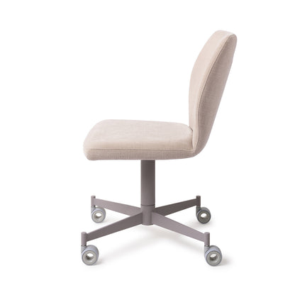 Ikata Dining Chair Sand Strand Caster Grey