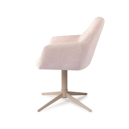 Noto Dining Chair Petal Pink Quad Beige
