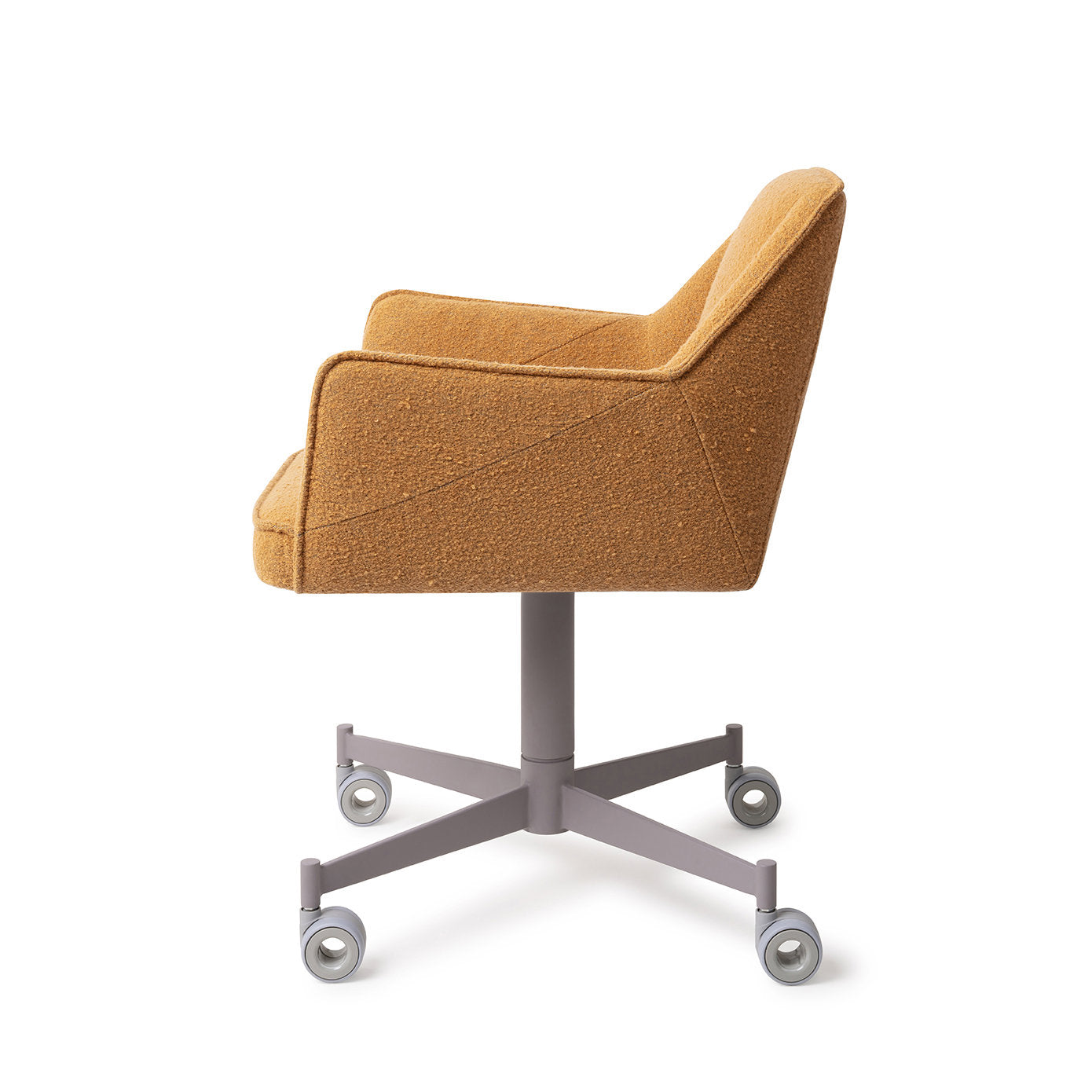 Tome Dining Chair Masai Giraffe Caster Grey