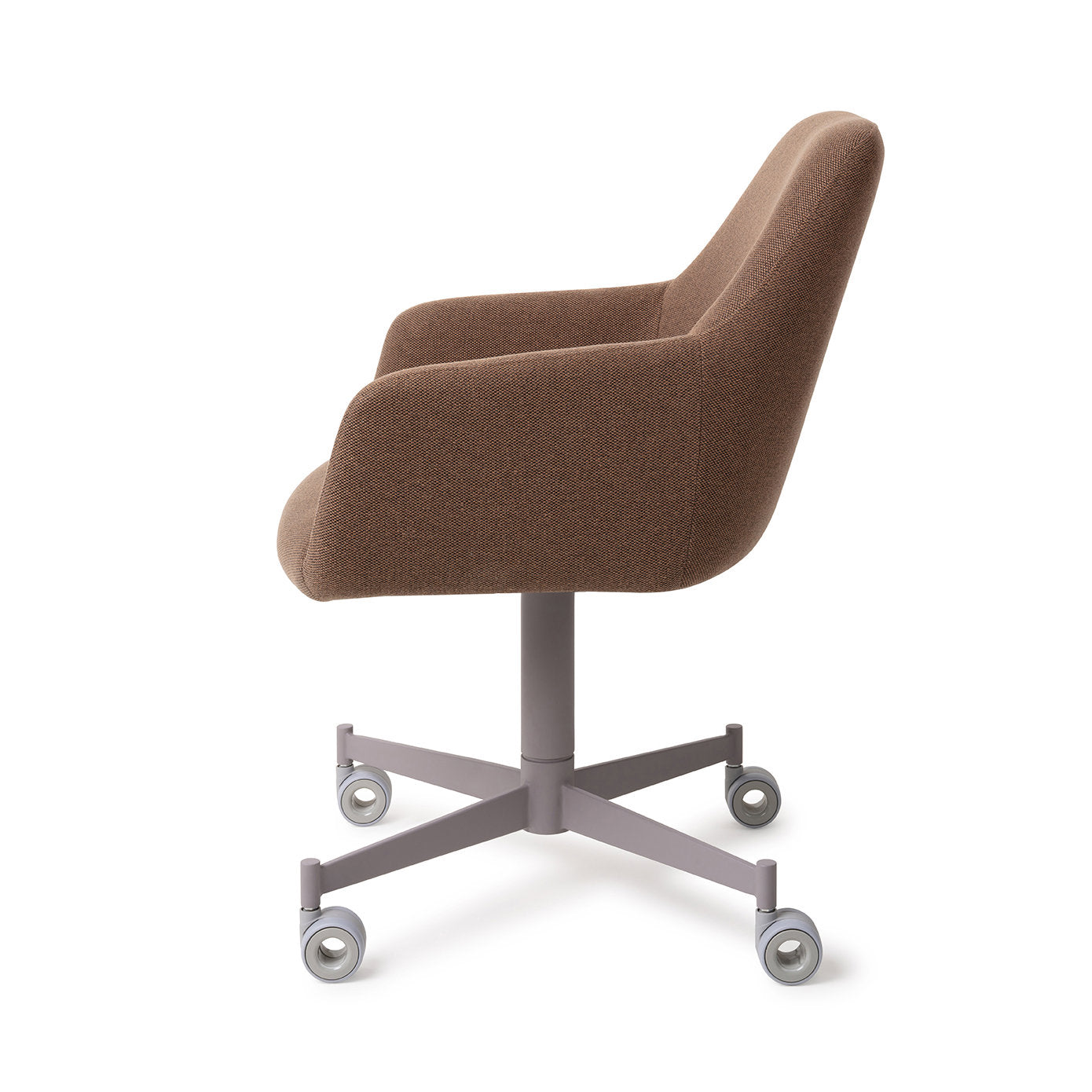 Hiroo Dining Chair Rustic Rye Caster Grey