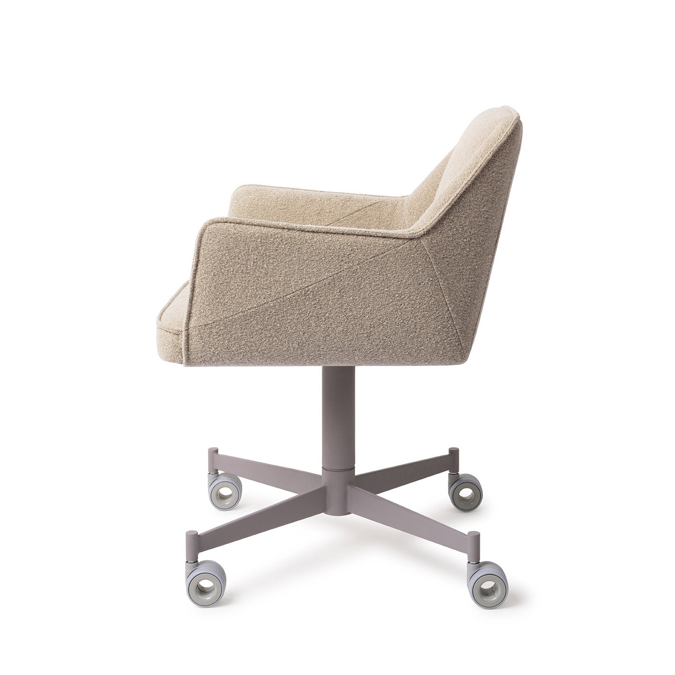 Tome Dining Chair Great Greige Caster Grey