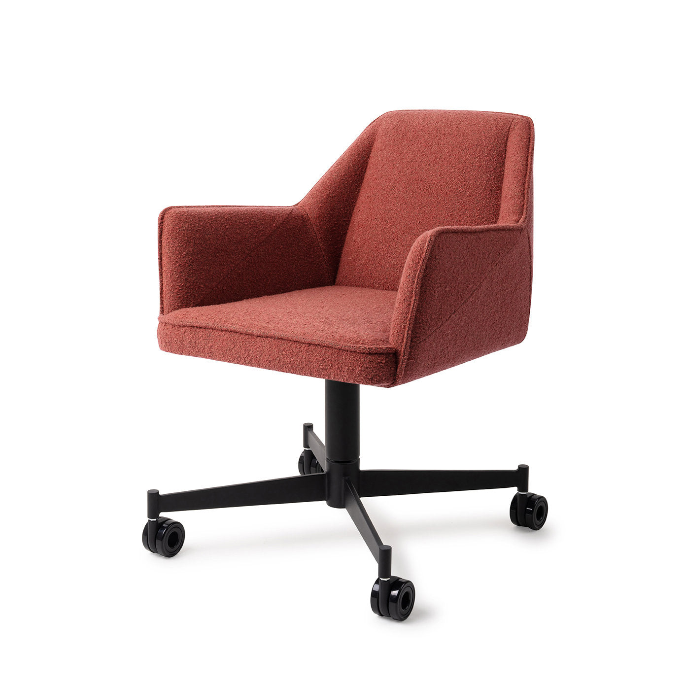 Tome Dining Chair Shabby Saffron Caster Black