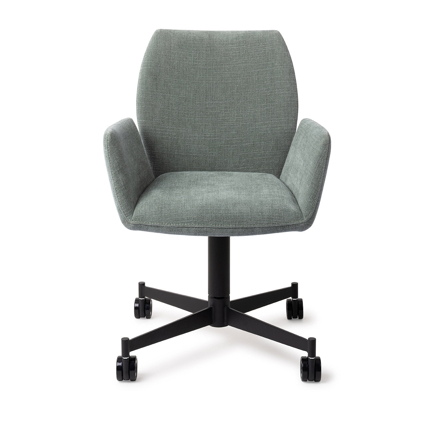 Misaki Dining Chair Breezy Blue Caster Black