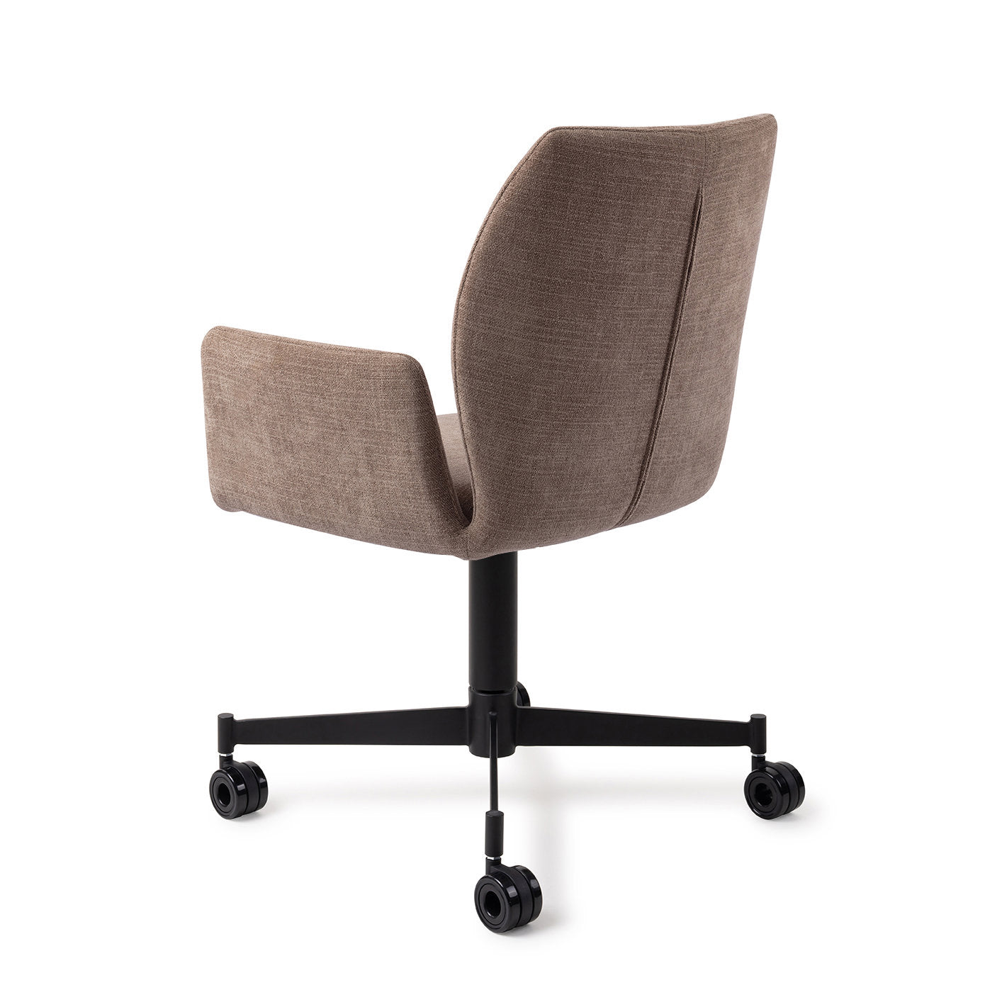 Misaki Dining Chair Mocha Mist Caster Black