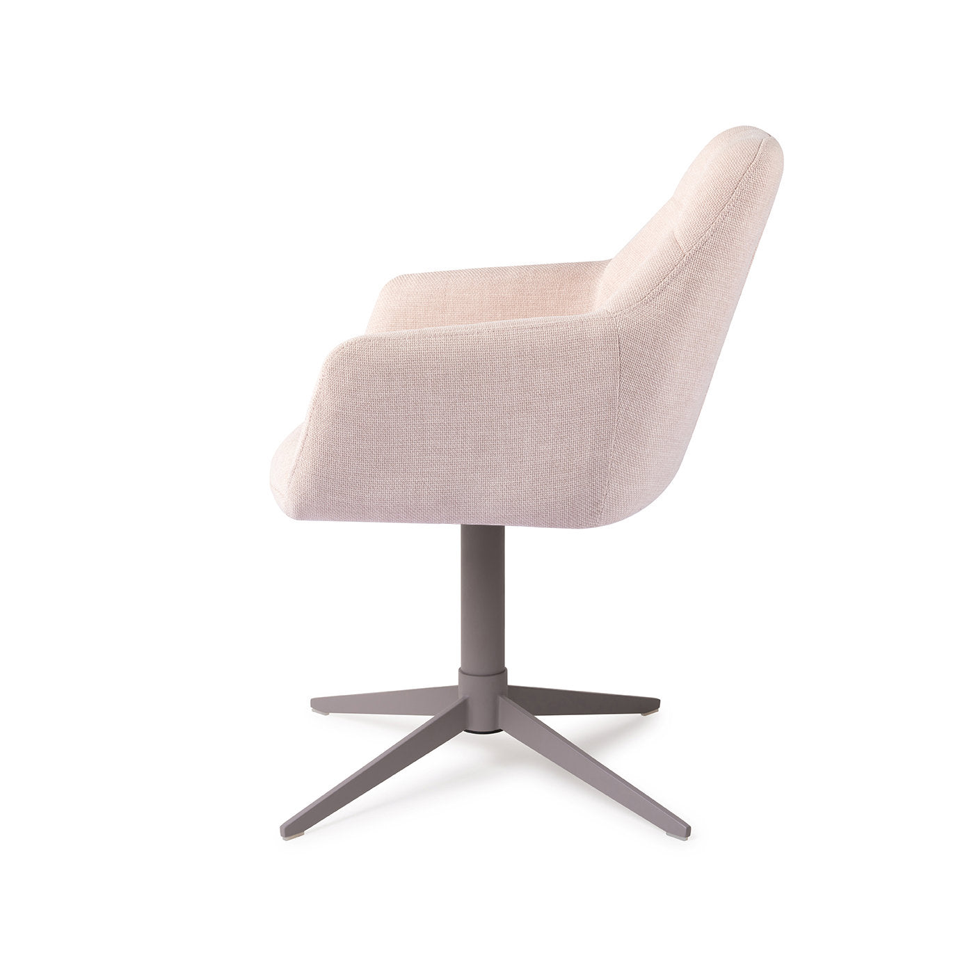 Noto Dining Chair Petal Pink Quad Grey