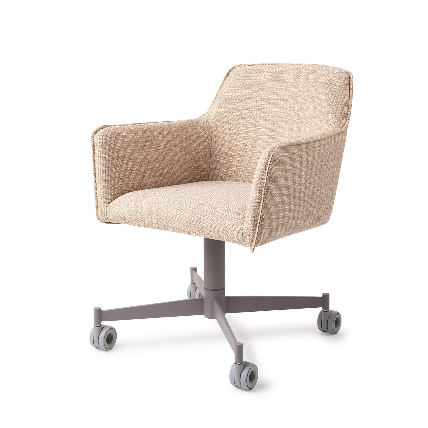 Hofu Dining Chair Wild Walnut Caster Grey