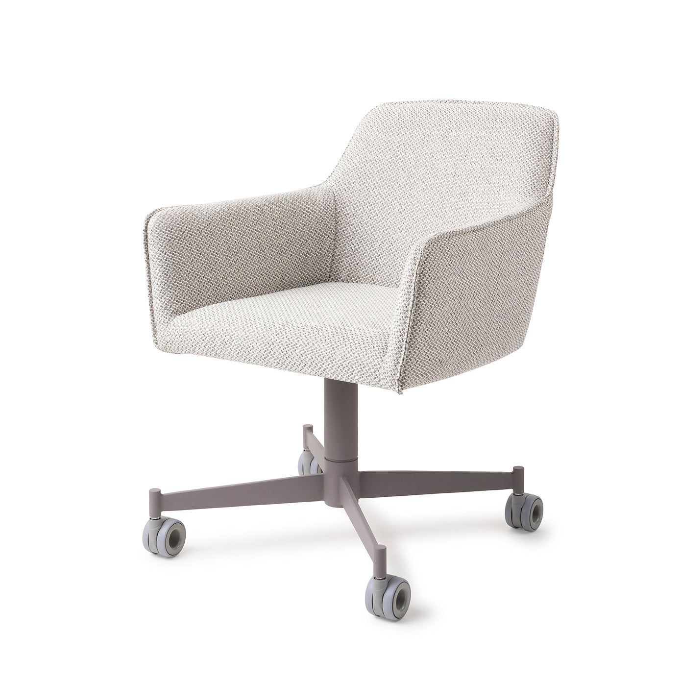 Hofu Dining Chair Checkers Charm Caster Grey