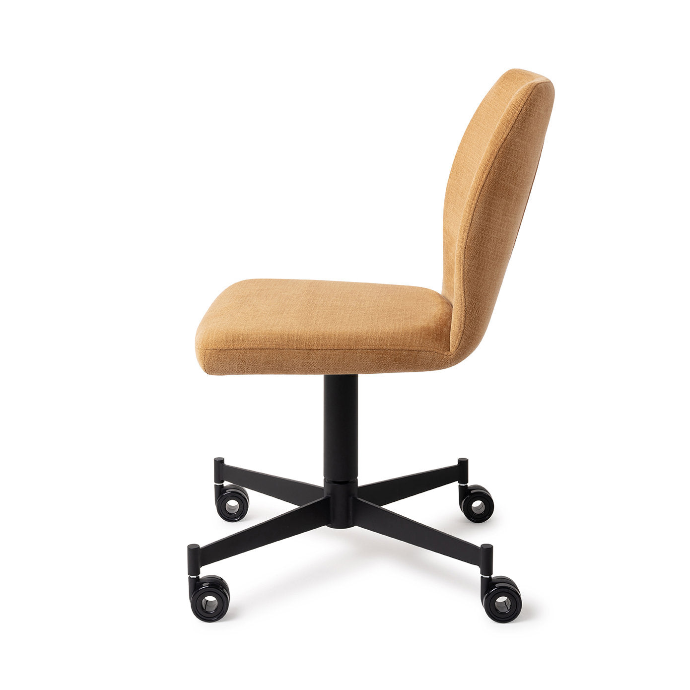 Ikata Dining Chair Honey Harvest Caster Black