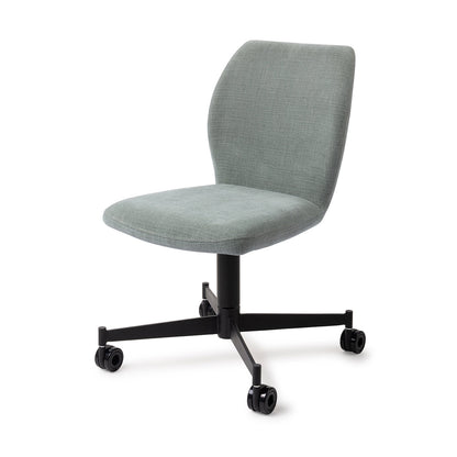 Ikata Dining Chair Breezy Blue Caster Black