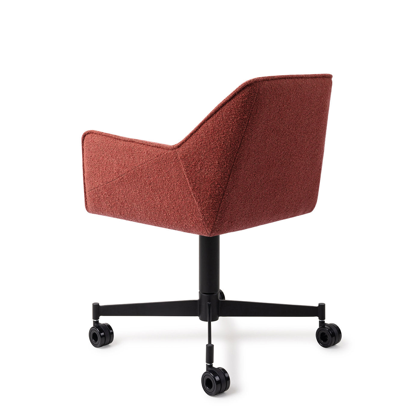 Tome Dining Chair Shabby Saffron Caster Black