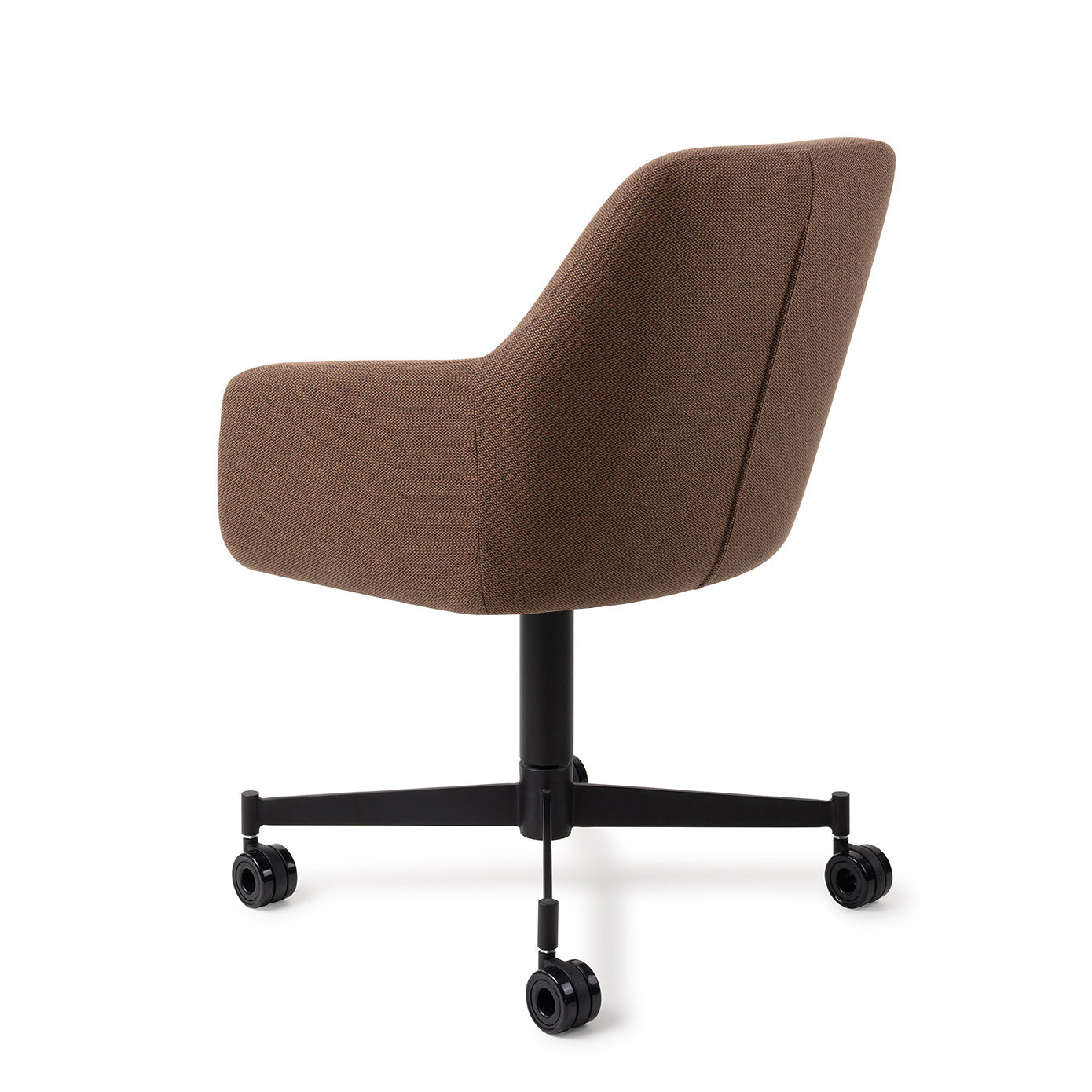 Hiroo Dining Chair Rustic Rye Caster Black