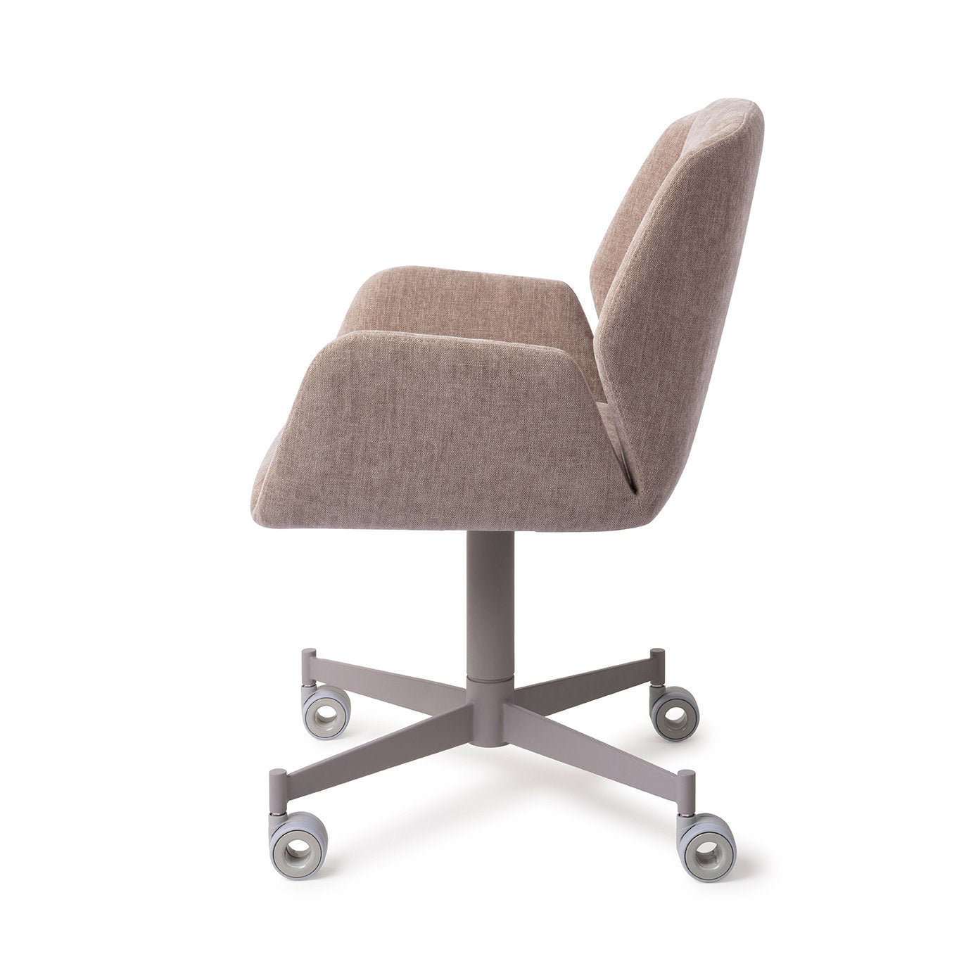 Myoko Dining Chair Greystones Caster Grey