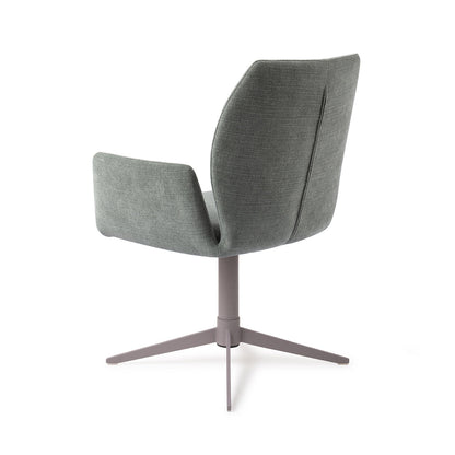 Misaki Dining Chair Breezy Blue Quad Grey