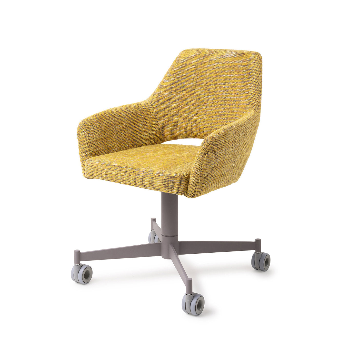 Yanai Dining Chair Lemon Lines Caster Grey