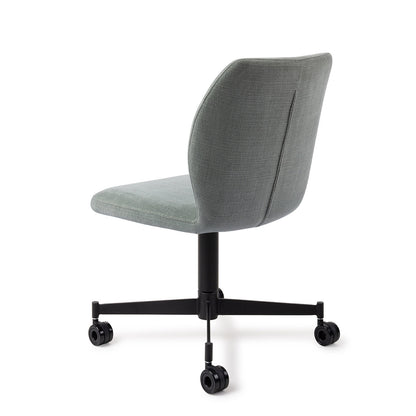 Ikata Dining Chair Breezy Blue Caster Black