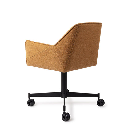 Tome Dining Chair Masai Giraffe Caster Black