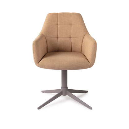 Noto Dining Chair Toasted Toffee Quad Grey