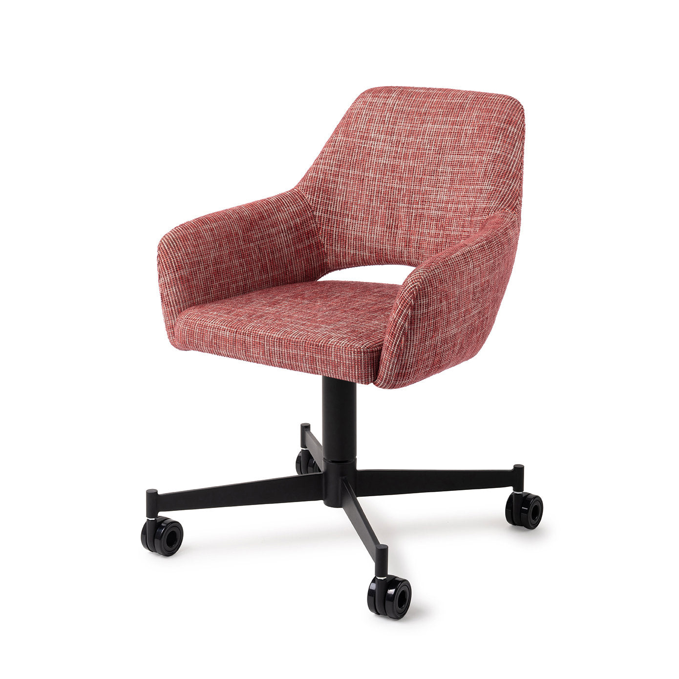 Yanai Dining Chair Berry Bars Caster Black