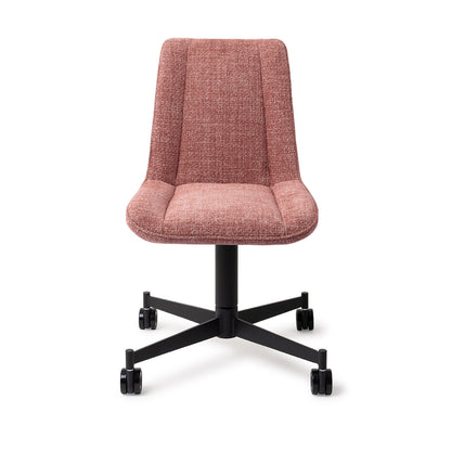 Umedo Dining Chair Scarlet Grain Caster Black