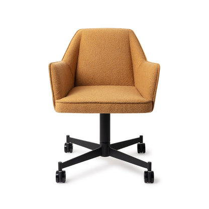 Tome Dining Chair Masai Giraffe Caster Black