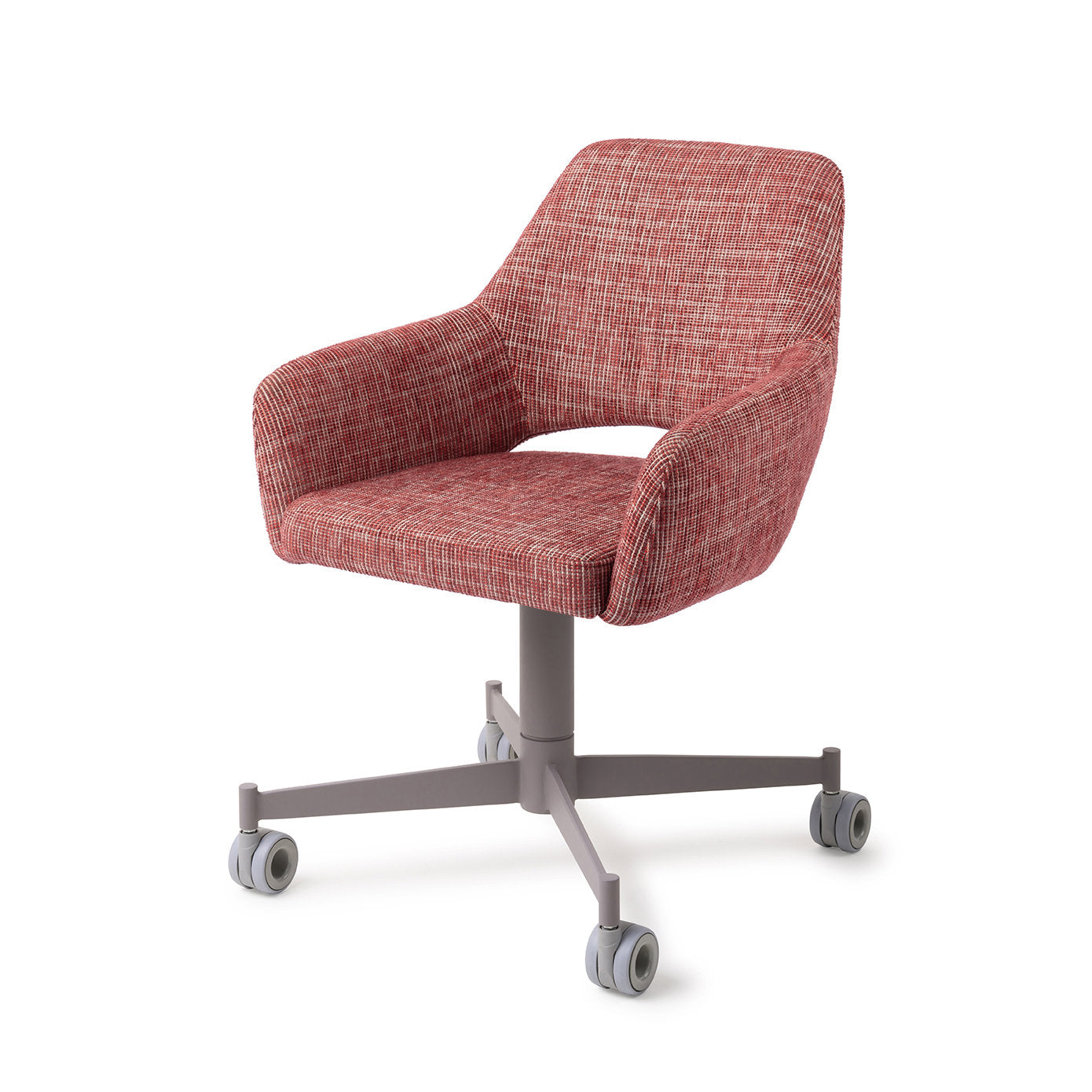 Yanai Dining Chair Berry Bars Caster Grey