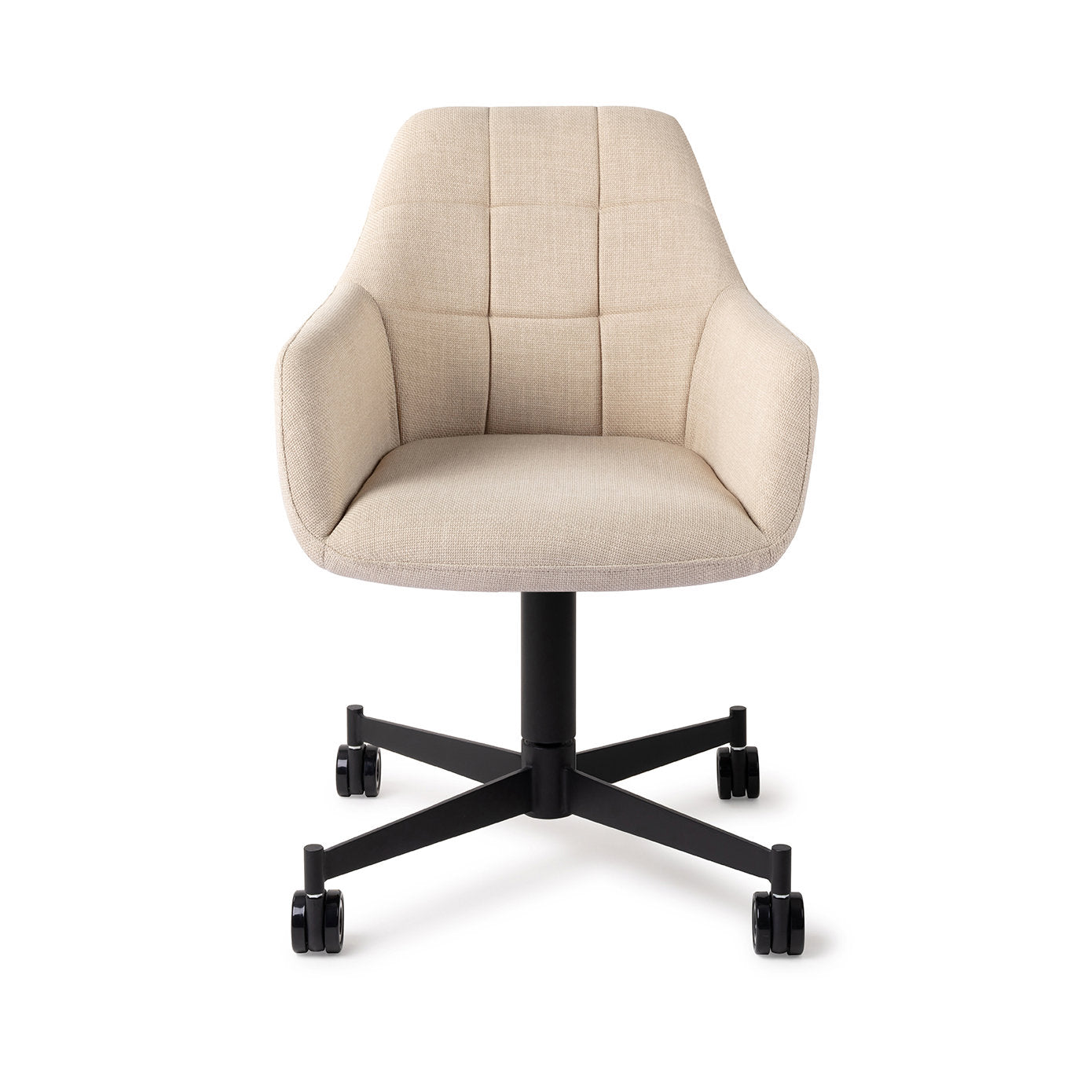 Noto Dining Chair Overnight Oats Caster Black