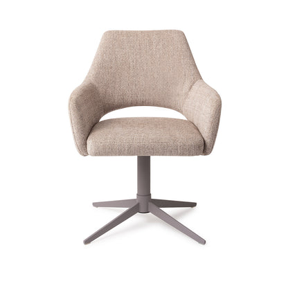 Yanai Dining Chair Biscuit Beach Quad Grey