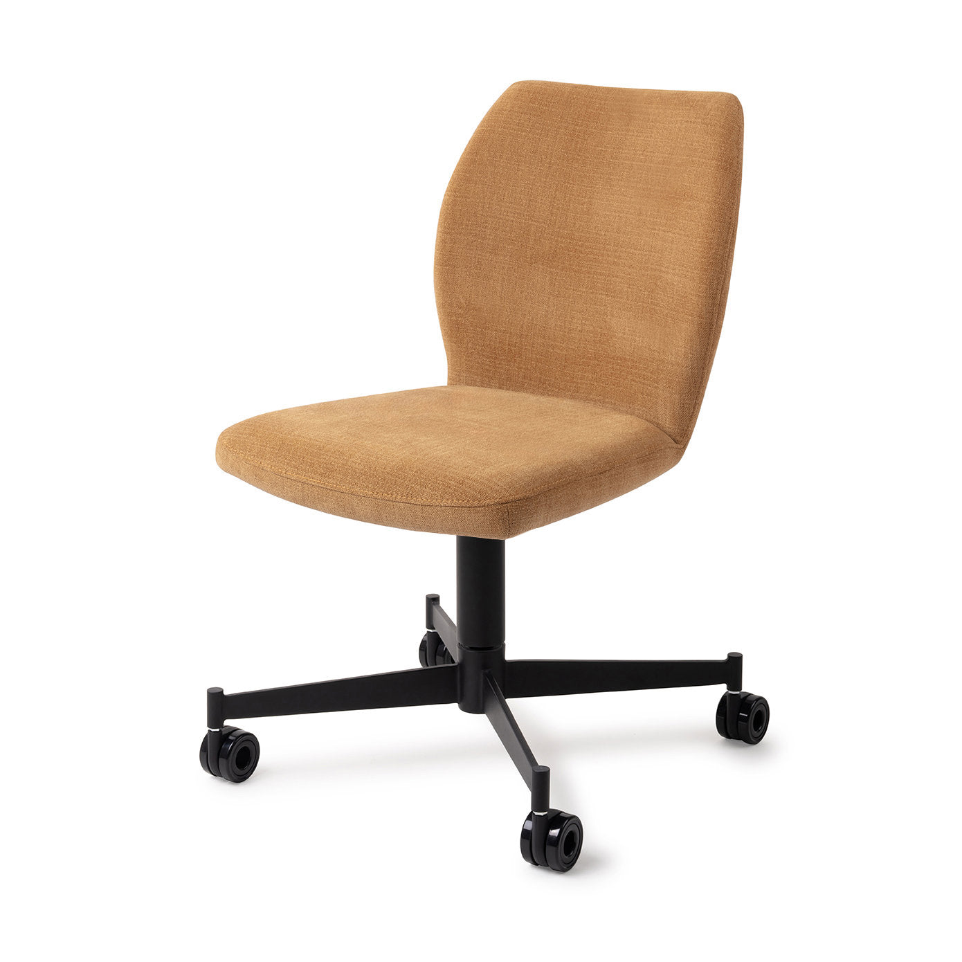 Ikata Dining Chair Honey Harvest Caster Black