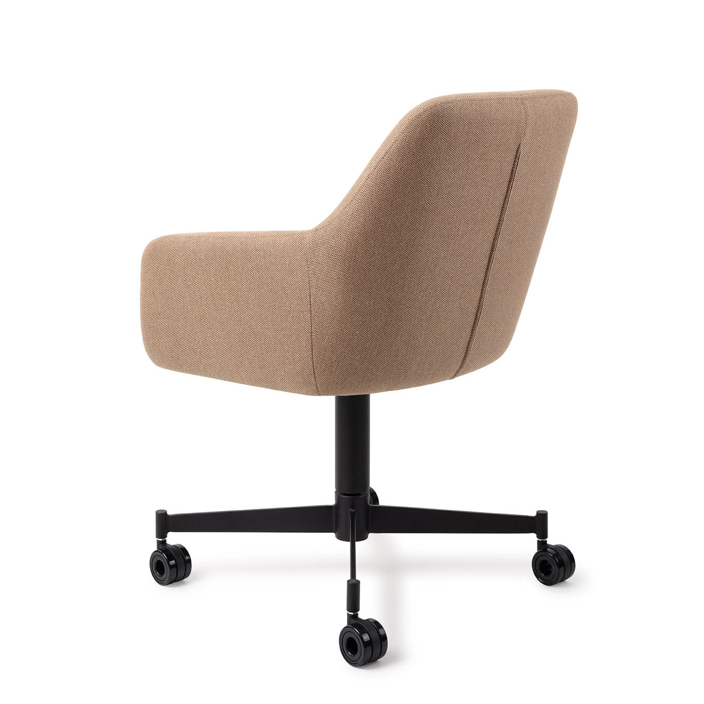 Hiroo Dining Chair Whisper Wheat Caster Black