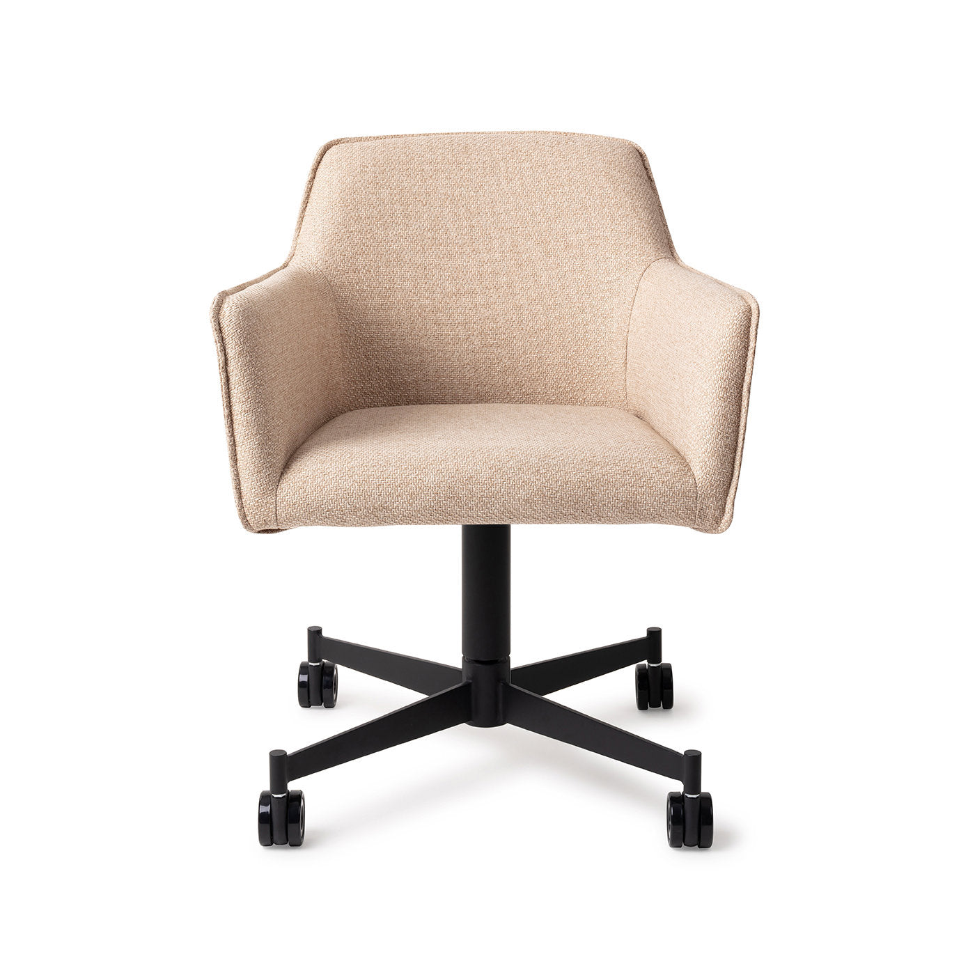 Hofu Dining Chair Wild Walnut Caster Black