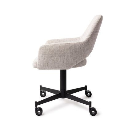 Yanai Dining Chair Pigeon Caster Black