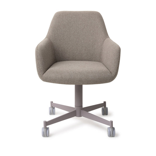 Hiroo Dining Chair Foggy Fusion Caster Grey